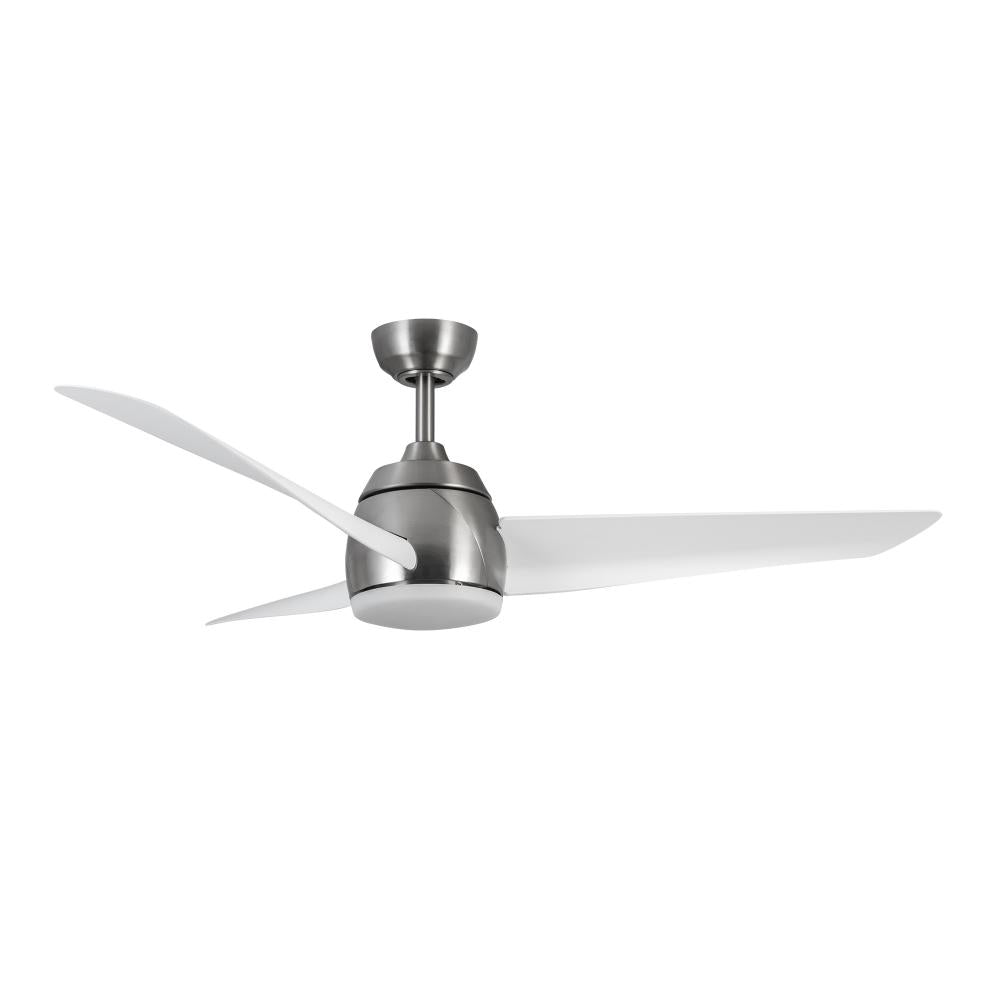 Kuzco Lighting CF91954-BN/WH Ceiling Fan, 54-in, Brushed Nickel/Matte White