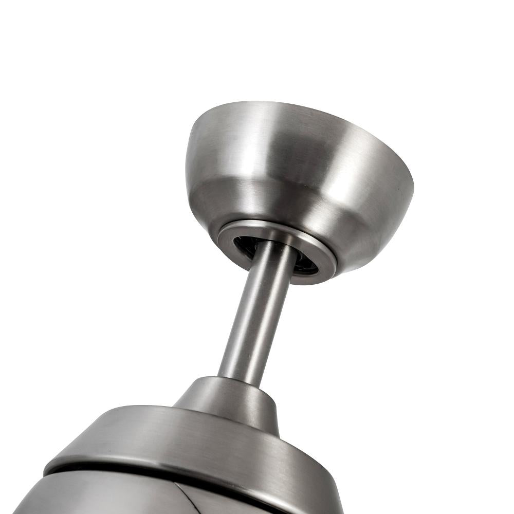 Kuzco Lighting CF91954-BN/WH Ceiling Fan, 54-in, Brushed Nickel/Matte White