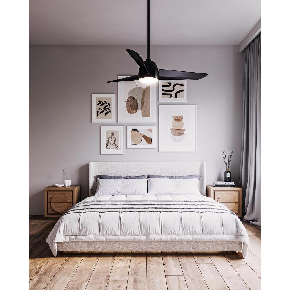 Kuzco Lighting CF91954-MB Thalia 54-in Ceiling Fan, LED, Matte Black