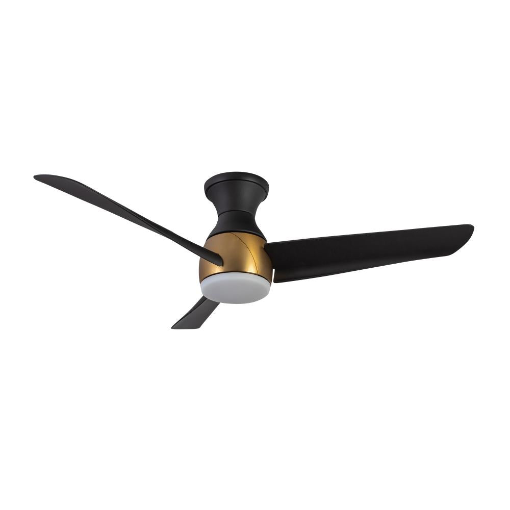 Kuzco Thalia HF91954-BG/MB Hugger Fan, LED, Brushed Gold/Matte Black