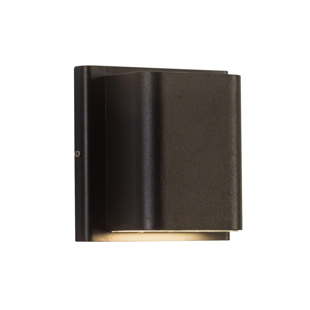 Kuzco Lighting AT48403-BK-UNV-3CCT Wall Light Fixture, UL Damp Rated, Black