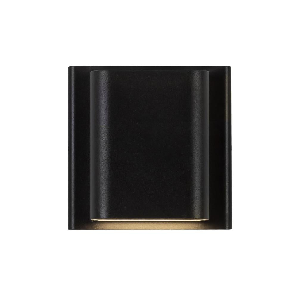 Kuzco Lighting AT48403-BK-UNV-3CCT Wall Light Fixture, UL Damp Rated, Black
