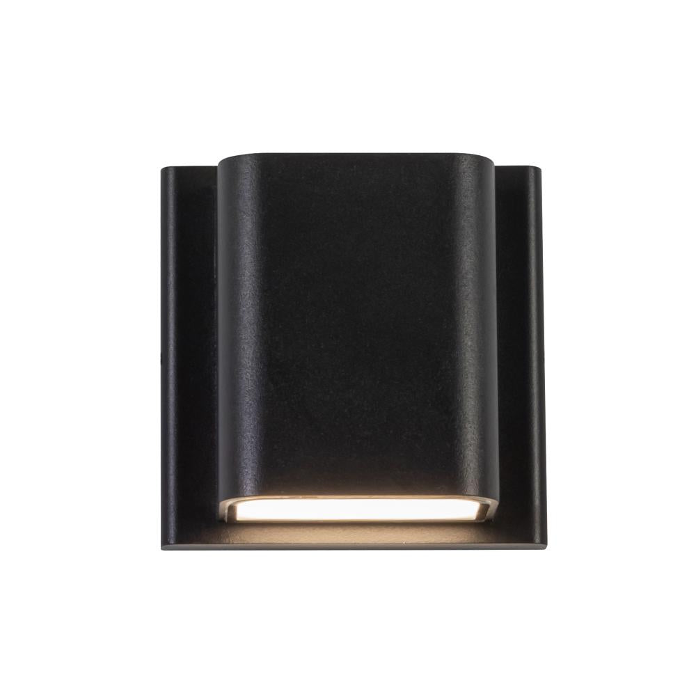 Kuzco Lighting AT48403-BK-UNV-3CCT Wall Light Fixture, UL Damp Rated, Black
