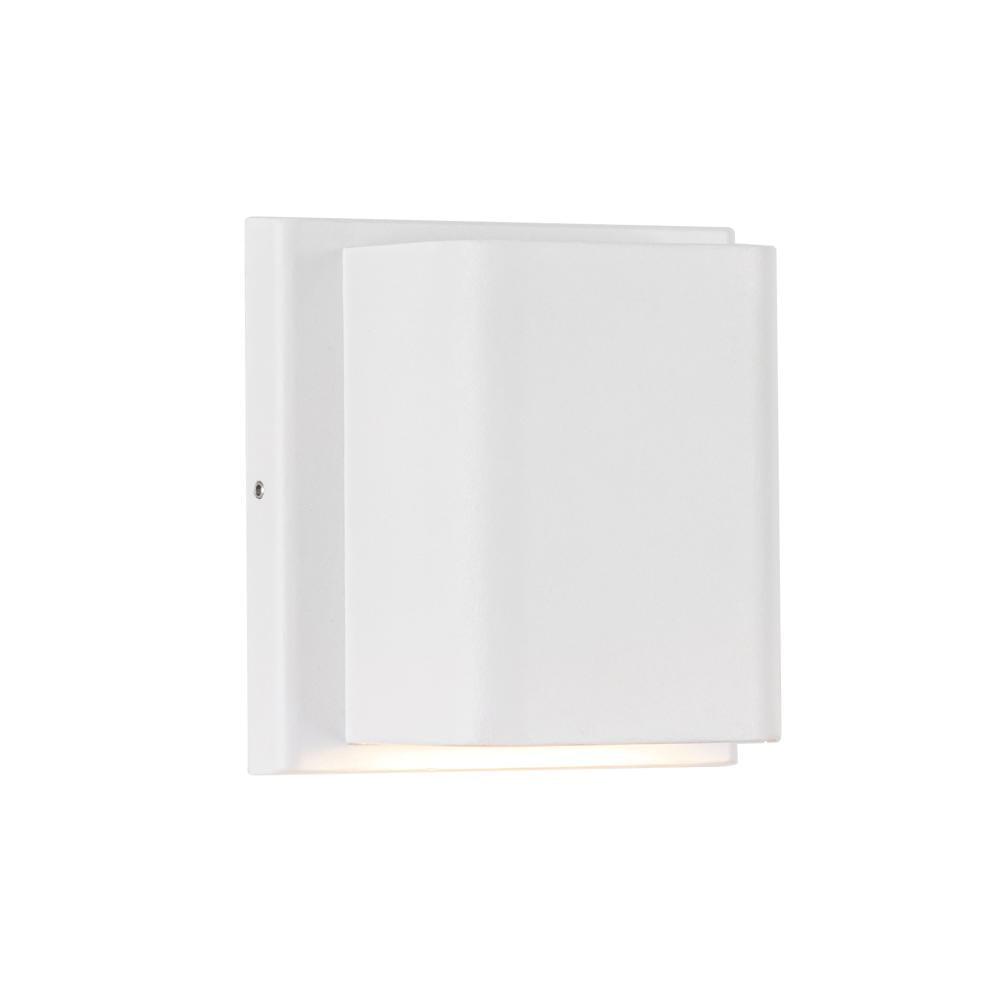 Kuzco Lighting AT48403-WH-UNV-3CCT Wall Light Fixture, UL Damp Rated, White