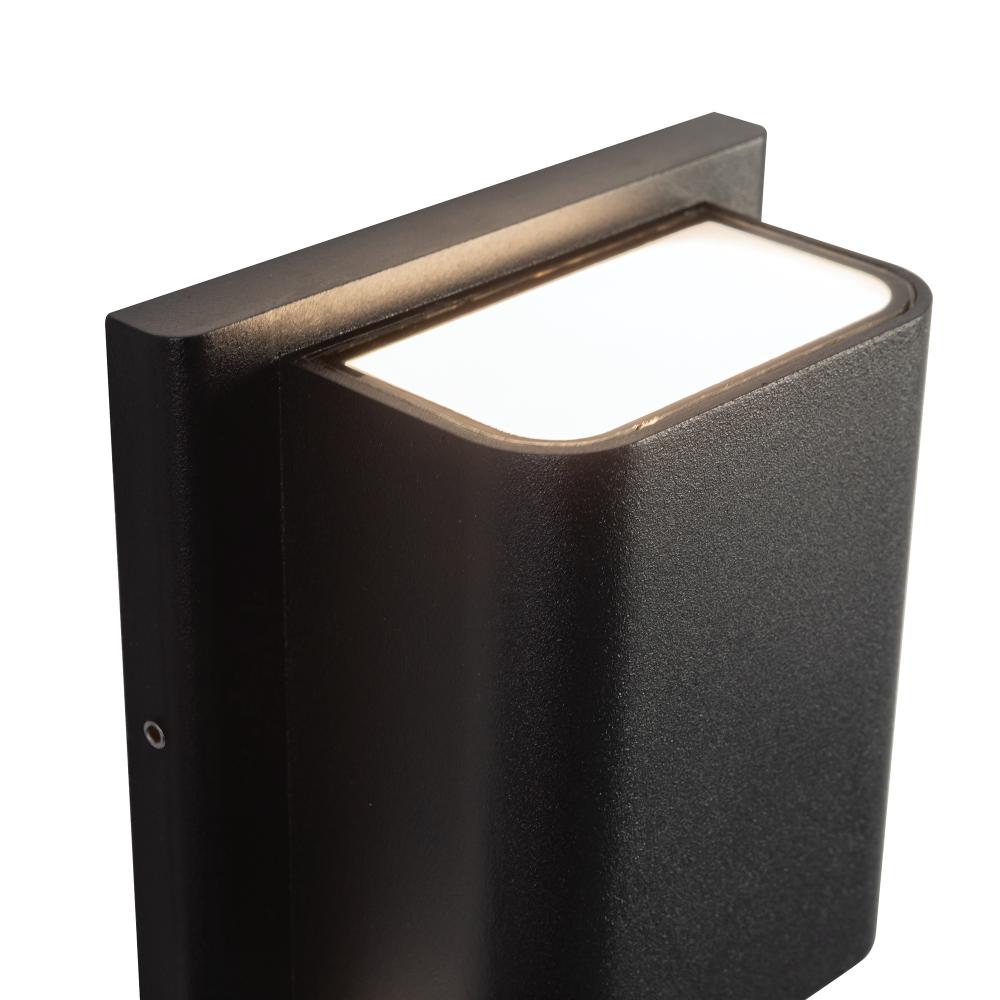 Kuzco AT48426-BK-UNV-3CCT All-terior Wall Light Fixture, 12W Watt, Black