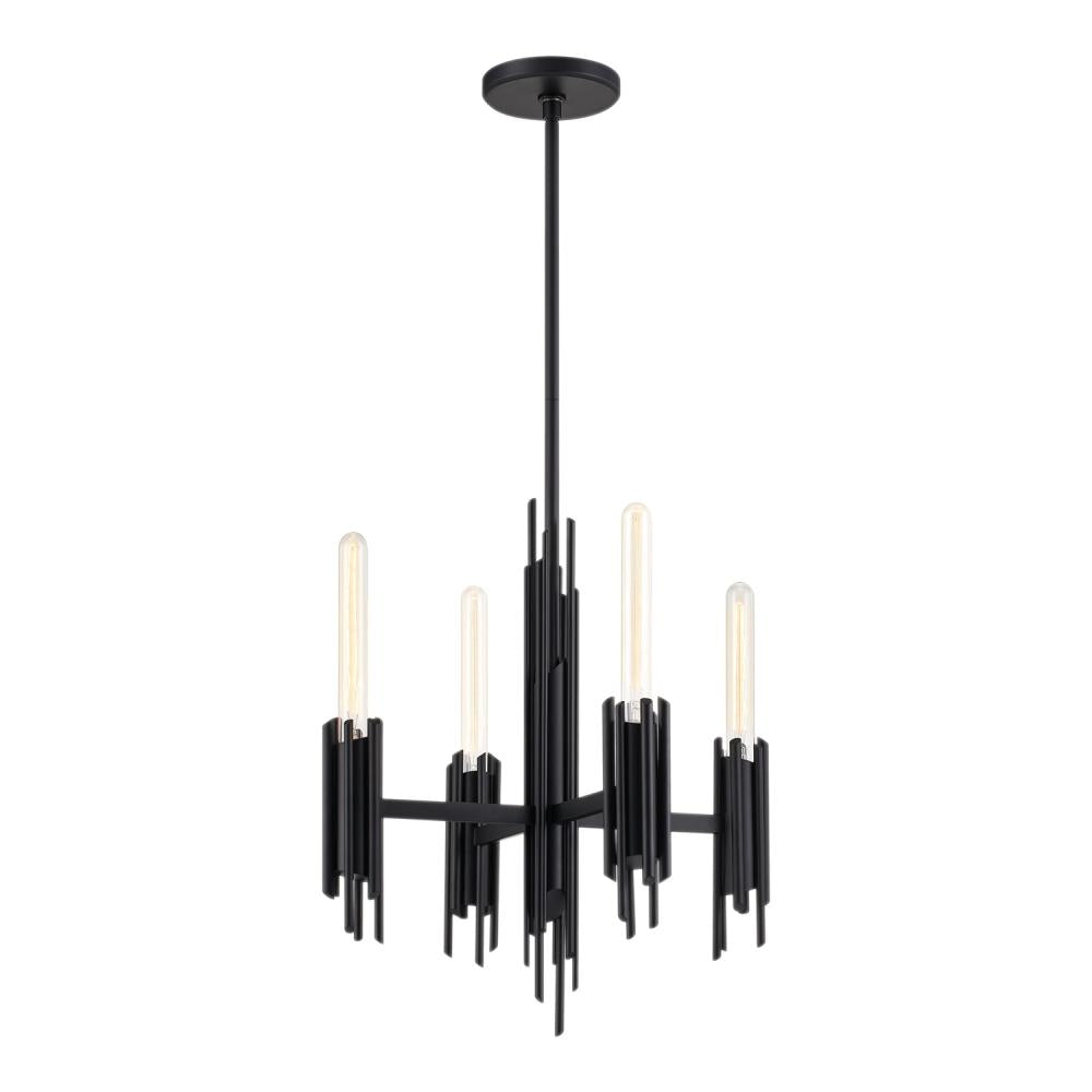 ALORA Lighting CH335019MB Chandeliers, 19-in, 4 Lights, Matte Black