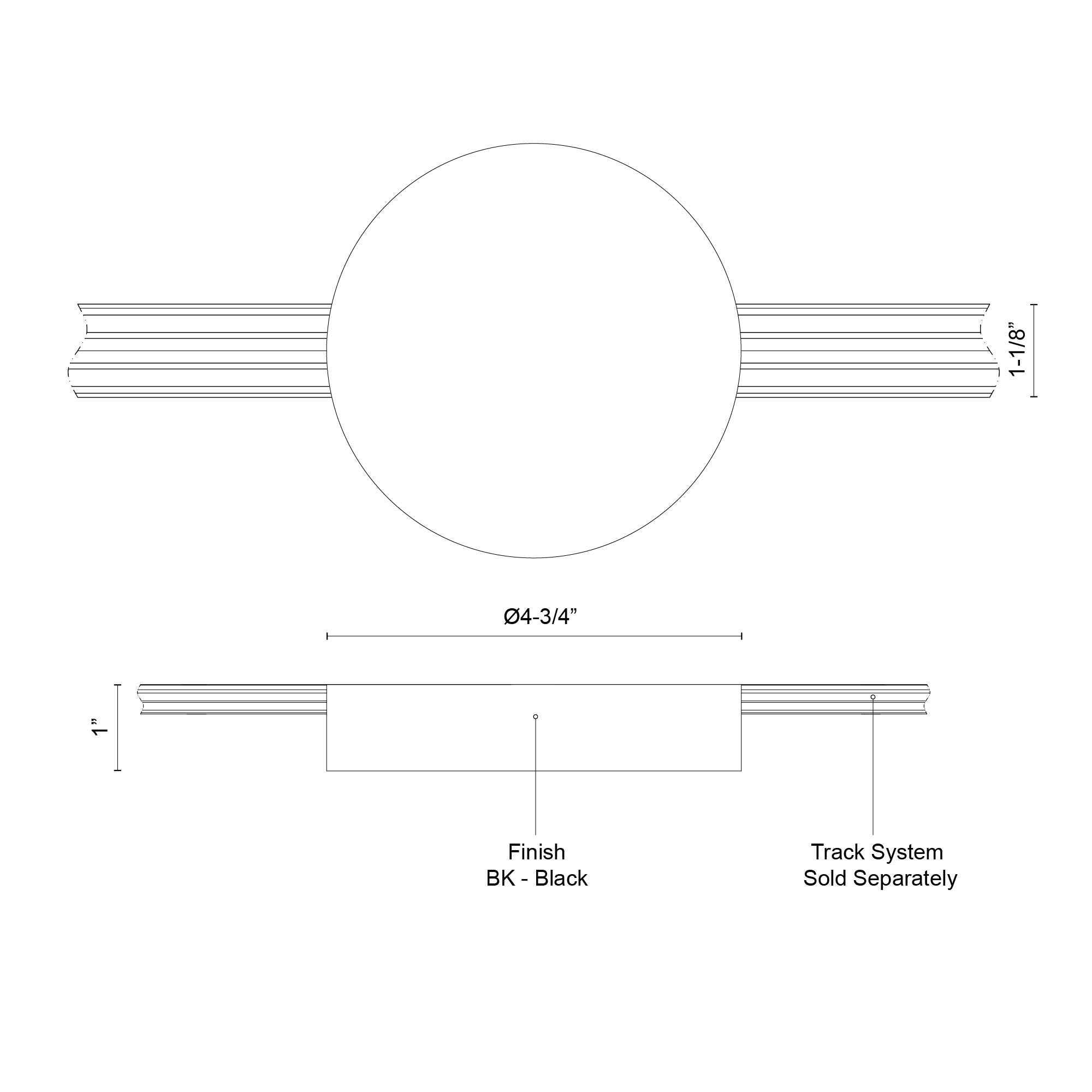 KUZCO Lighting . Trilo Track 4-in White Trilo Track Canopy and Driver CoverTrilo Track Canopy and Driver Cover, White