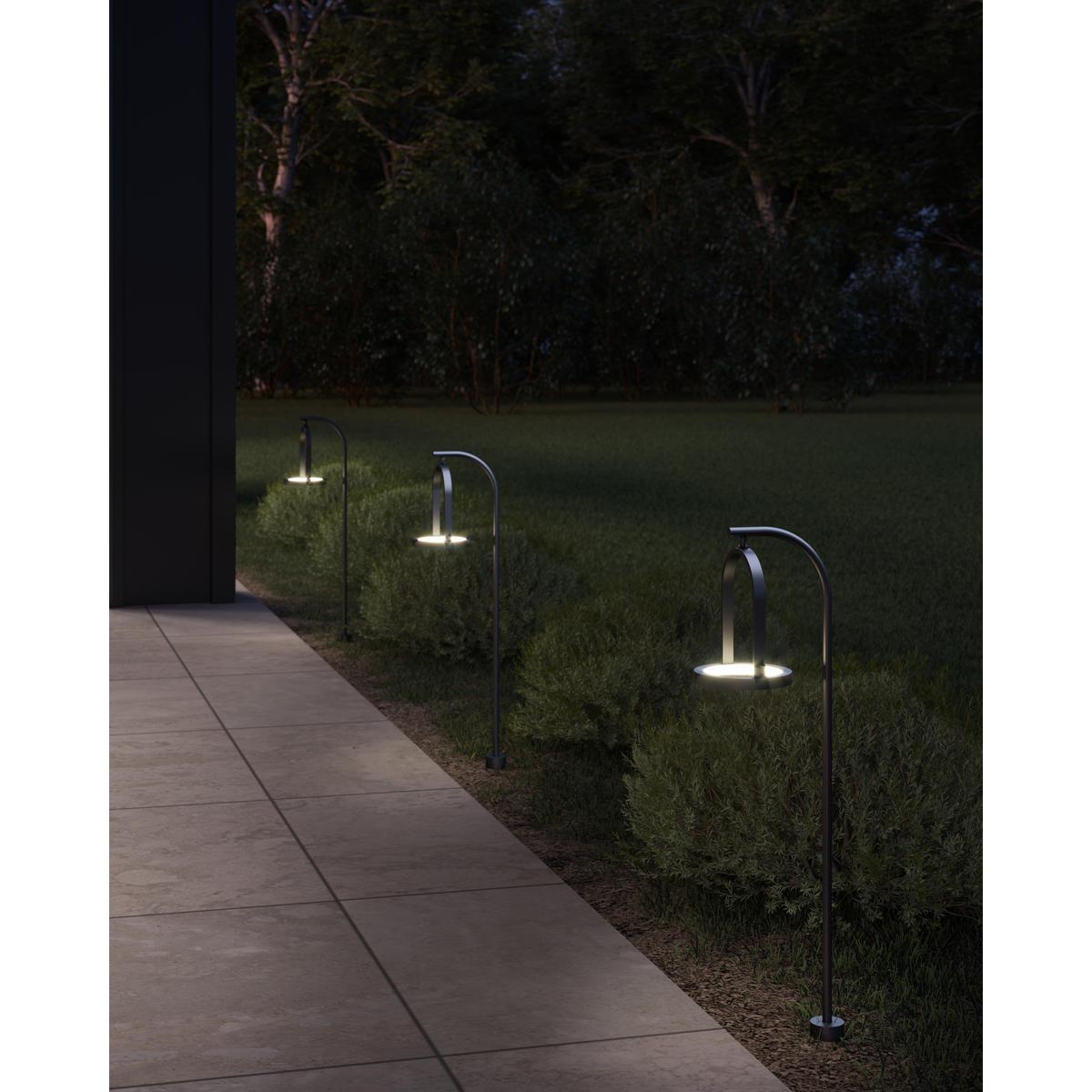 Kuzco Trek EG17828-BK LED Exterior Low Voltage Landscape Light Fixture, UL Listed, Black