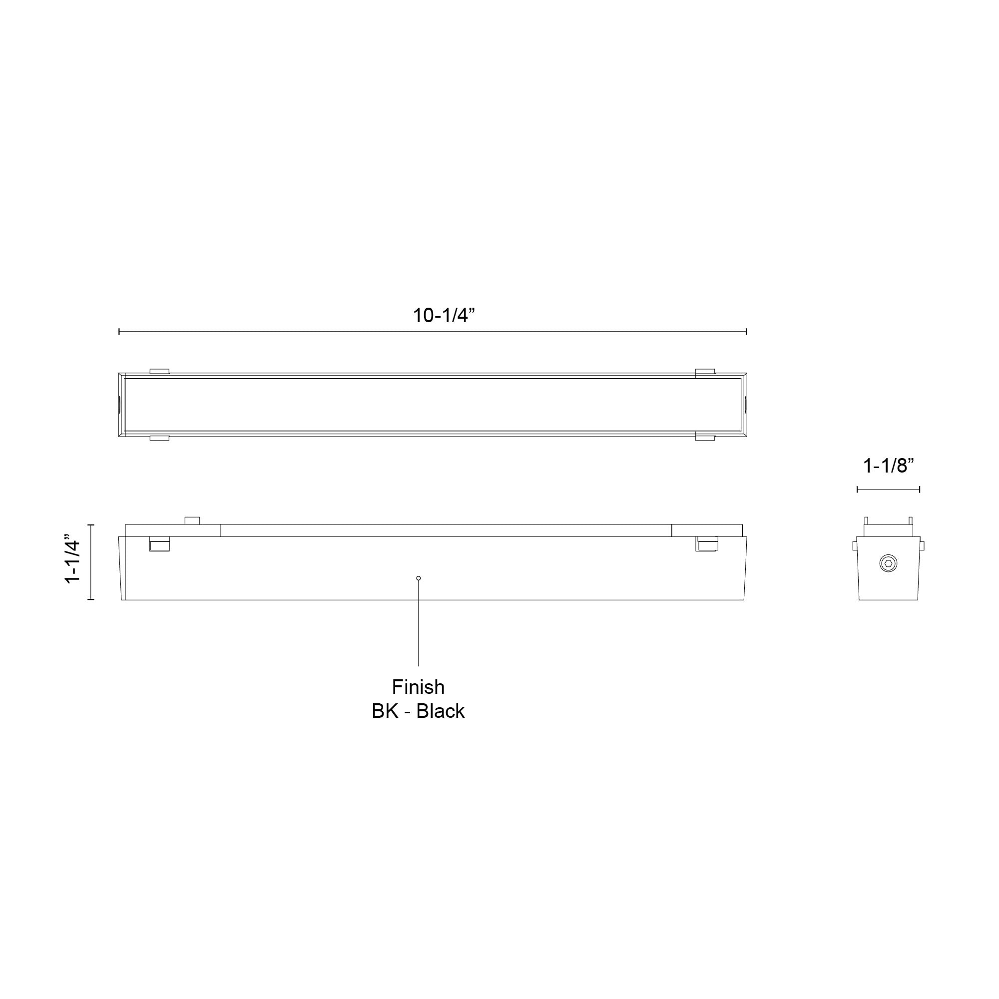 KUZCO Lighting . Jaren 10-in White Trilo Track Light BarTrilo Track Light Bar, White