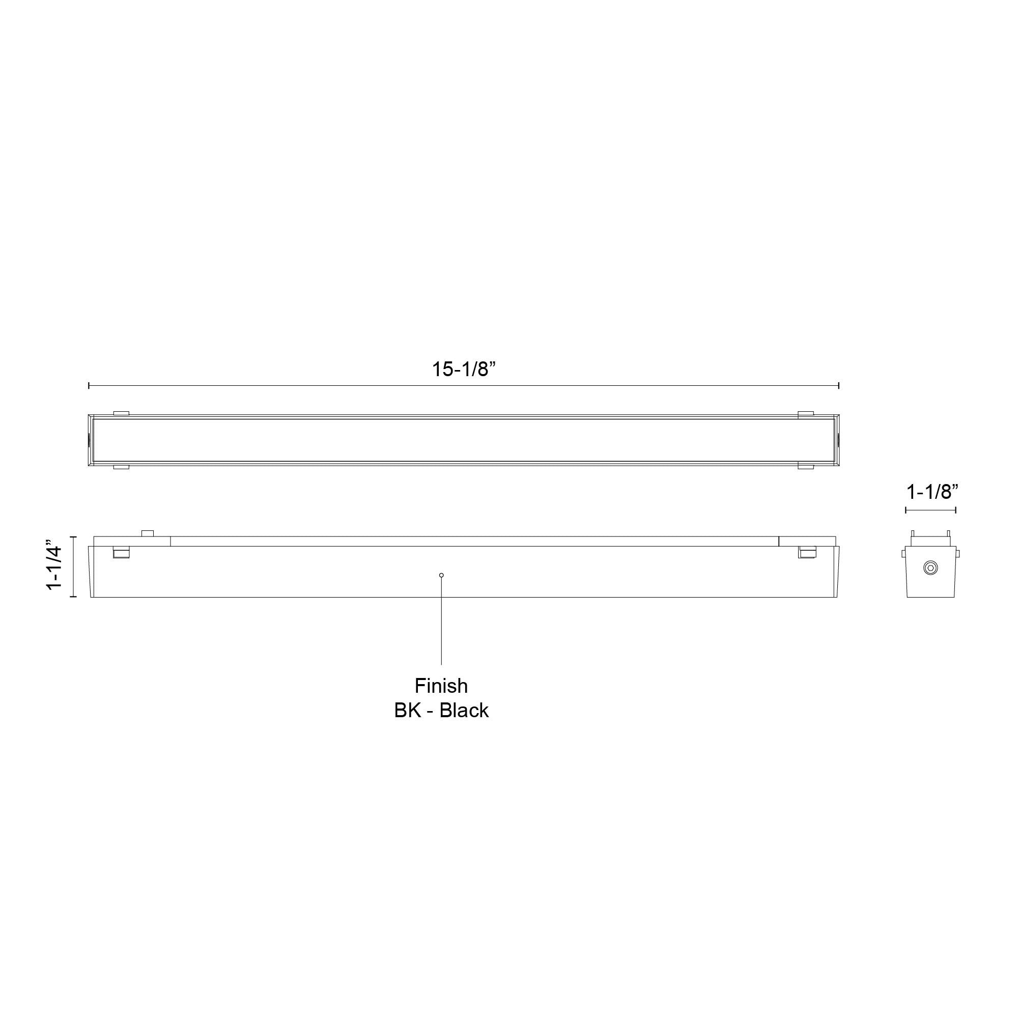 KUZCO Lighting . Jaren 15-in White 4000K Trilo Track Light BarTrilo Track Light Bar, White