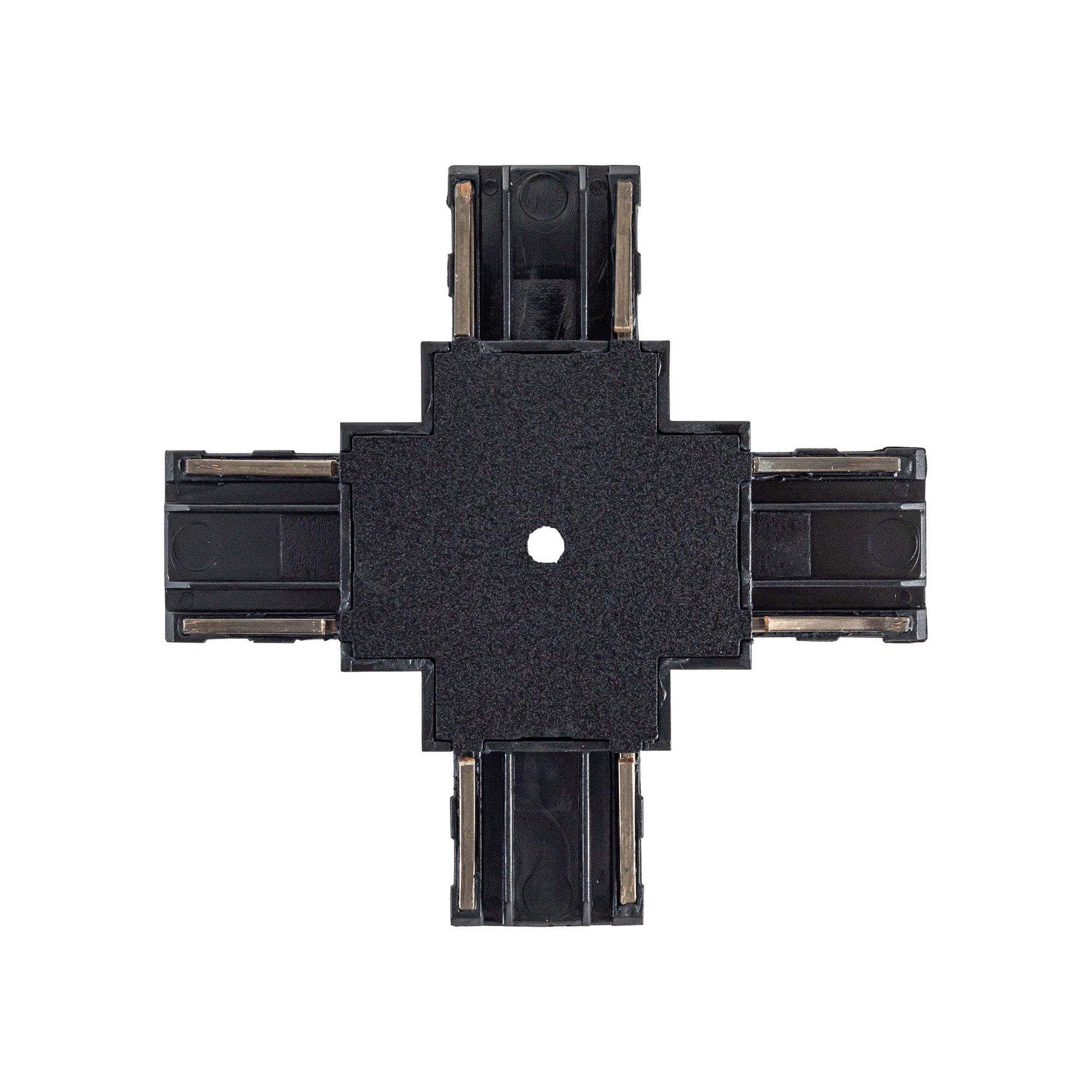 KUZCO Lighting . Trilo Track X-Connector Black Trilo Track ConnectorTrilo Track Connector, Black