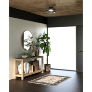 Kuzco Trinity SF62014-BK/SM Semi-Flush Mount, 21W, Black/Smoked