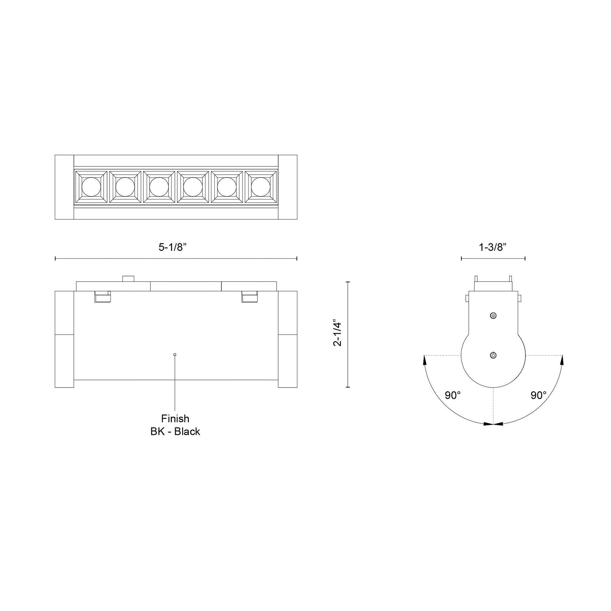 Kuzco TRS69305-WH-4K Trilo Track Directional Light Fixture, 6W, White
