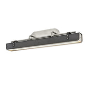 ALORA Lighting Valise WV307931ANTL LED Wall/Vanity Light Fixture, UL Damp Rated, Aged Nickel/Tuxedo Leather