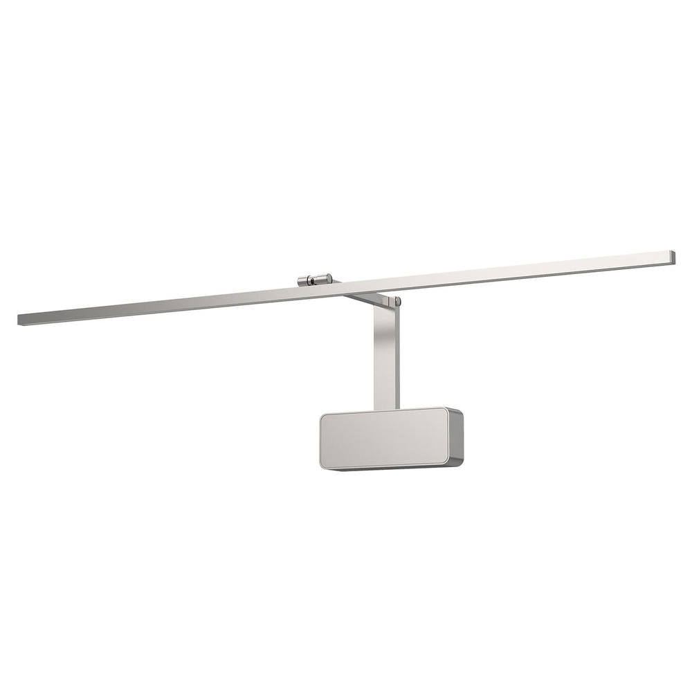 Kuzco Vega Minor Picture 34-in LED Wall Light Fixture, UL Damp Rated, Brushed Nickel