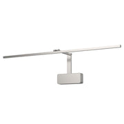 Kuzco Vega Minor Picture 34-in LED Wall Light Fixture, UL Damp Rated, Brushed Nickel
