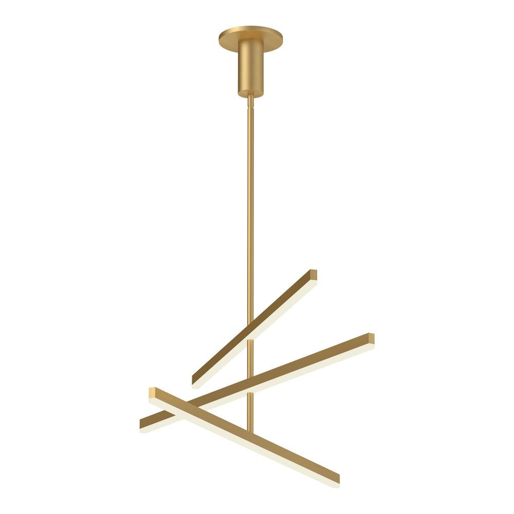 Kuzco Lighting CH10345-BG Vega 45-in LED Chandeliers, 56W, Brushed Gold