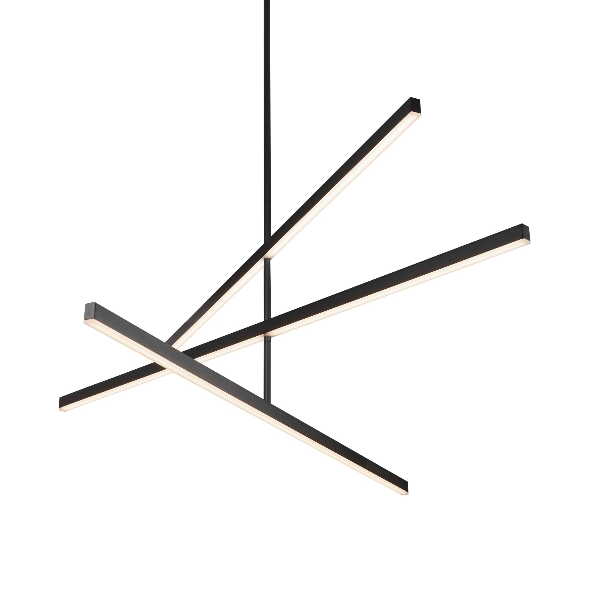 Kuzco Lighting CH10356-BK-UNV Chandelier, 56-in, LED, Height Adjustable, Black