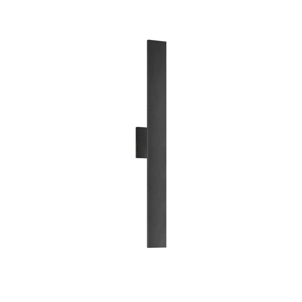 Kuzco Lighting AT7928-BK Vesta 28-in All-terior Wall Light Fixture, UL Damp Rated, Black