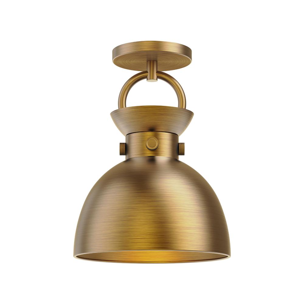 ALORA MOOD Lighting SF411309AG Semi Flush Mount, 1 Light, Aged Gold