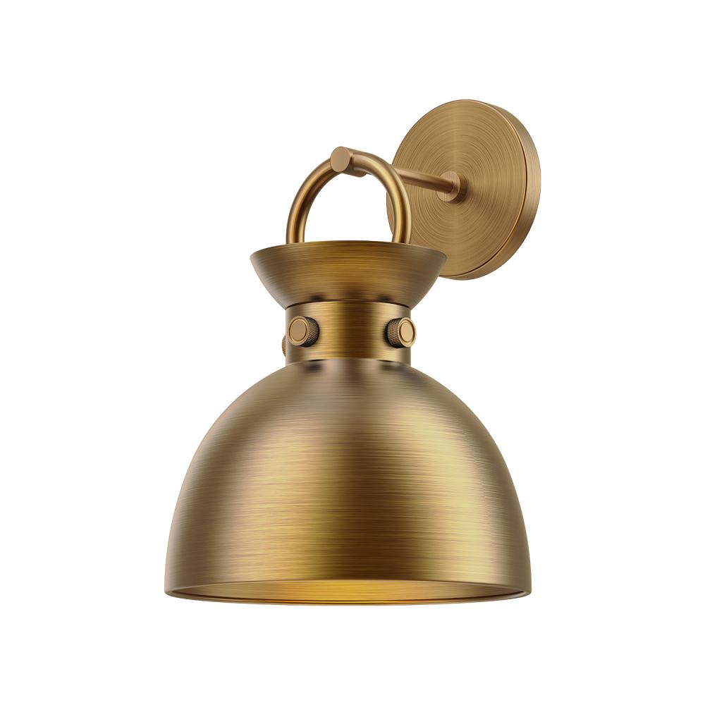 ALORA MOOD Lighting Waldo WV411309AG Wall/Vanity Light Fixture, UL Damp Rated, Aged Gold