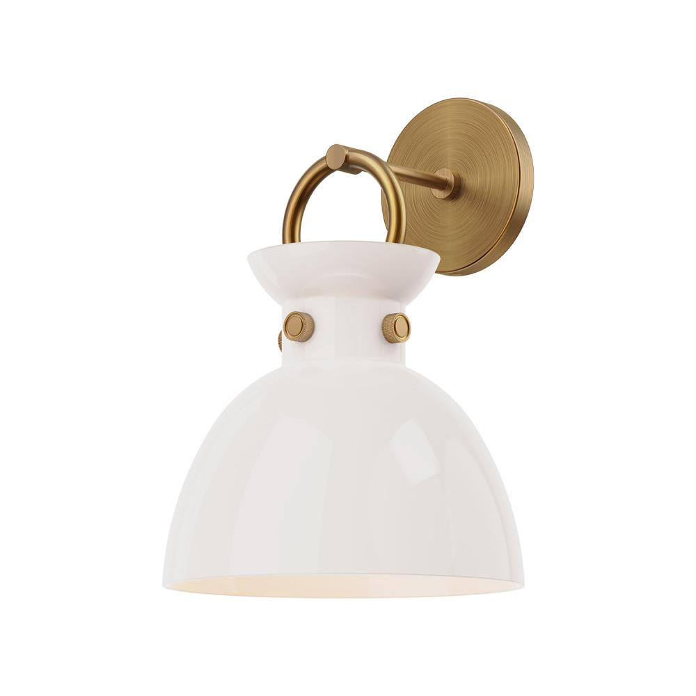 Alora Mood Waldo WV411809AGGO Wall/Vanity Light Fixture, UL Damp Rated, Aged Gold
