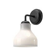 ALORA MOOD Lighting WV540106MBGO Wall/Vanity Light Fixture, UL Listed, Glossy Opal Glass/Matte Black