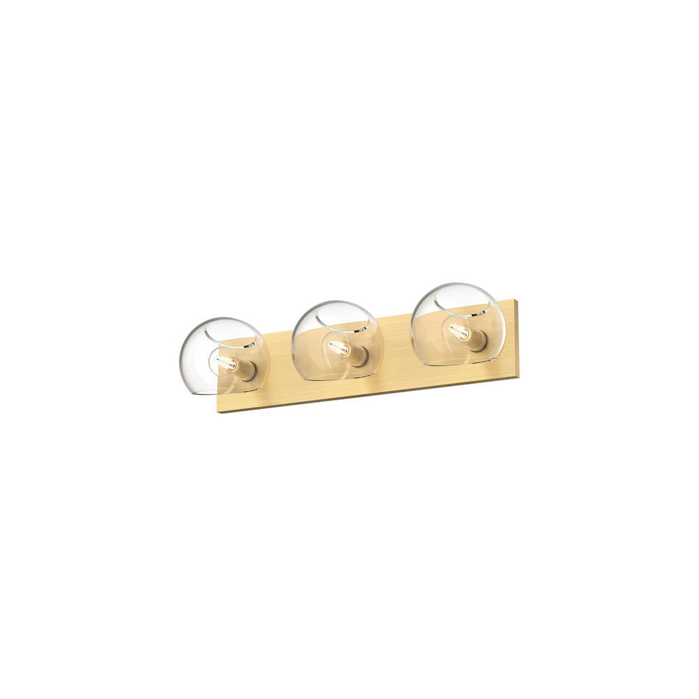 Alora Mood VL548322 Vanity Light Fixture, UL Damp Rated, Brushed Gold