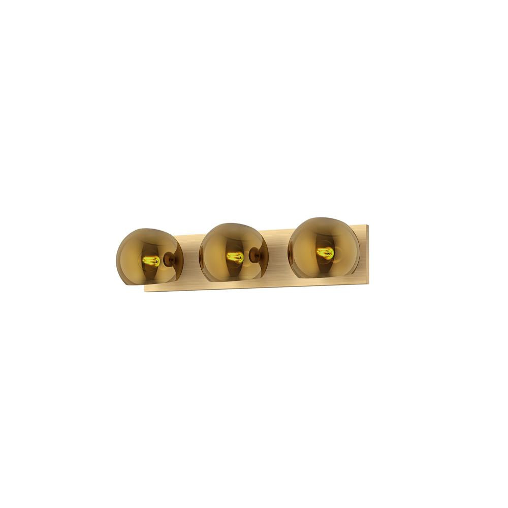 ALORA MOOD Lighting VL548322BGCP Vanity Lights, Brushed Gold/Copper Glass