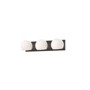 ALORA MOOD Lighting VL548322MBOP Vanity Light Fixture, UL Damp Rated, Matte Black/Opal Matte Glass