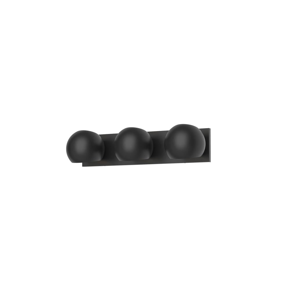 Kuzco VL648322MB Vanity Light Fixture, 22-in, 3 Lights, Matte Black