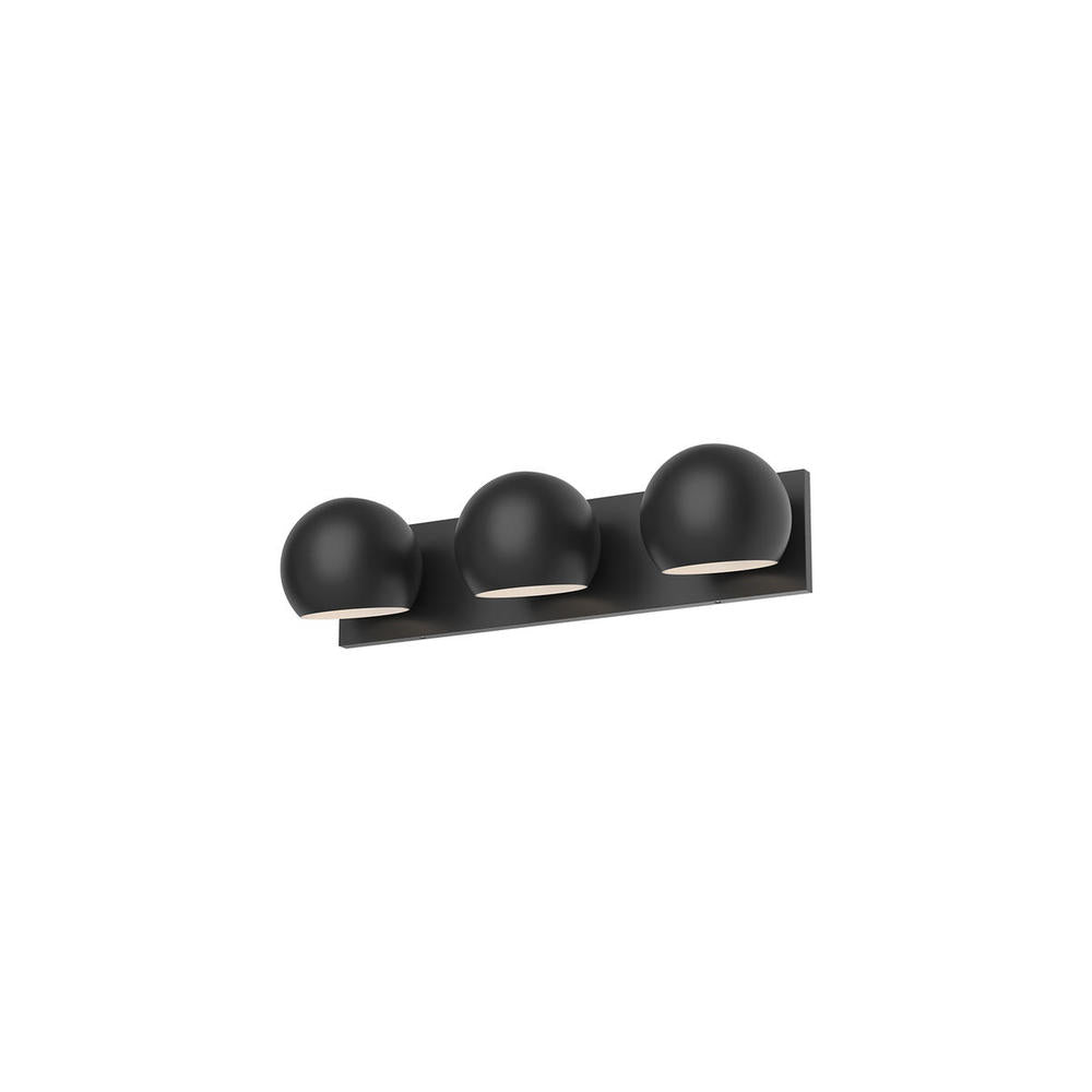 Kuzco VL648322MB Vanity Light Fixture, 22-in, 3 Lights, Matte Black