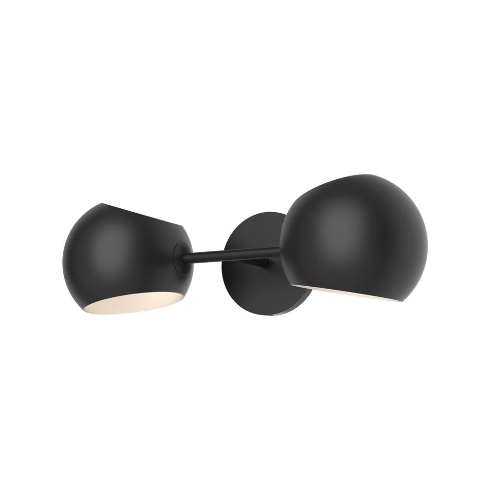 ALORA MOOD Lighting WV648217MB Vanity Light Fixture, UL Damp Rated, Matte Black