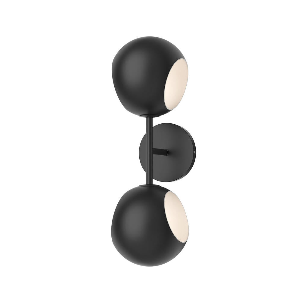 ALORA MOOD Lighting WV648217MB Vanity Light Fixture, UL Damp Rated, Matte Black