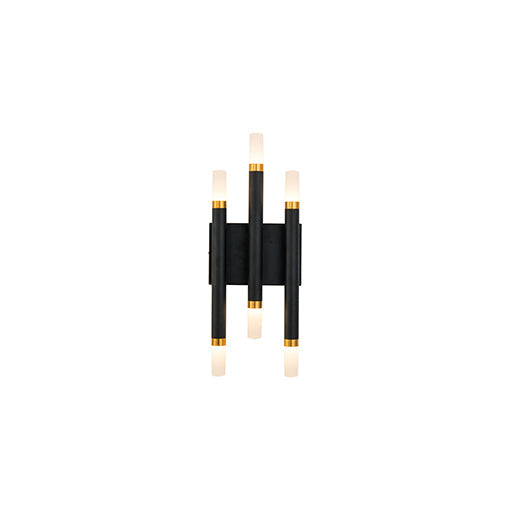 Kuzco Draven WS19707-BK-UNV Wall Sconce, Up and Down Light, Black