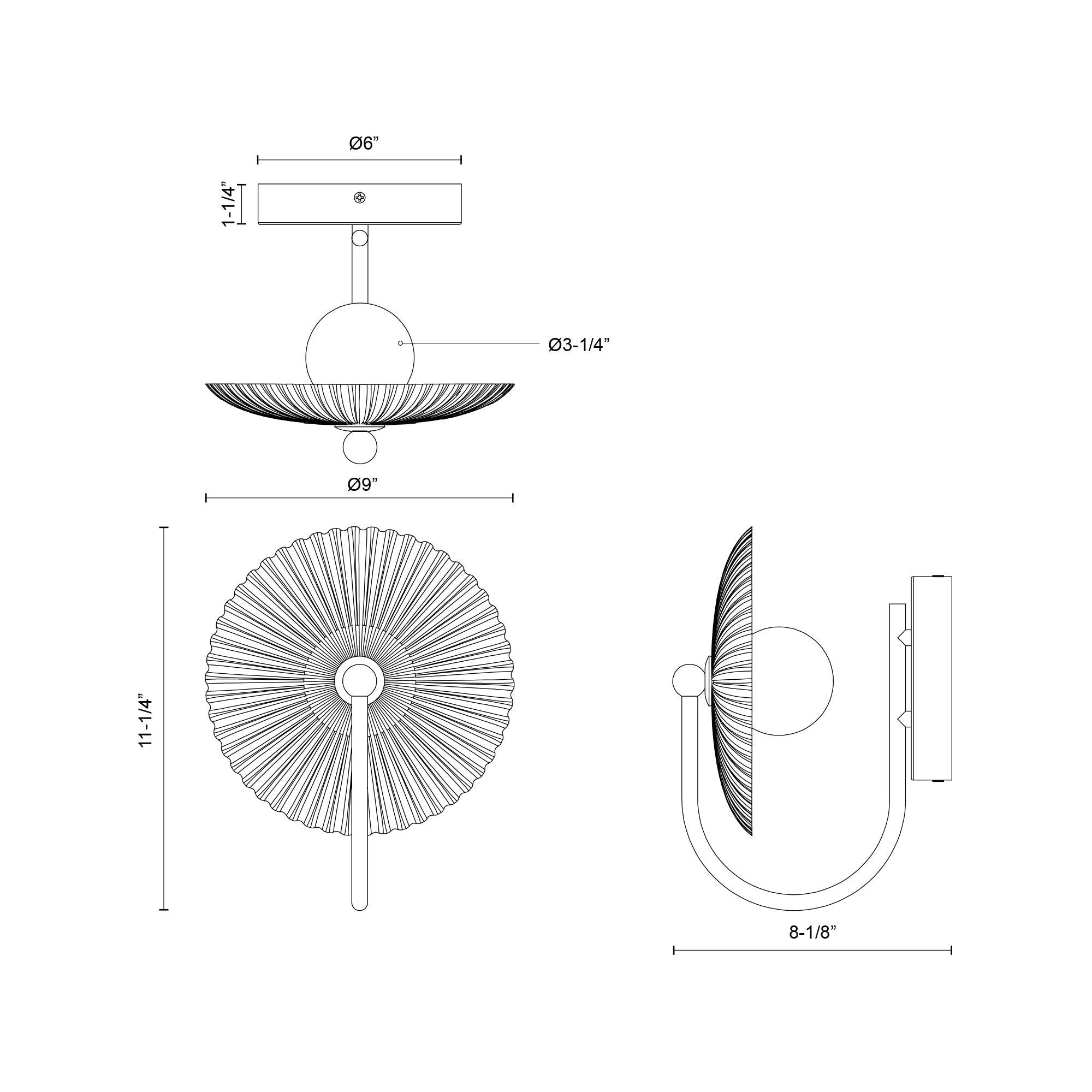 Alora Mood Lighting Hera WV417801BGCR-UNV Vanity Light Fixture, LED, Brushed Gold/Clear Ribbed Glass