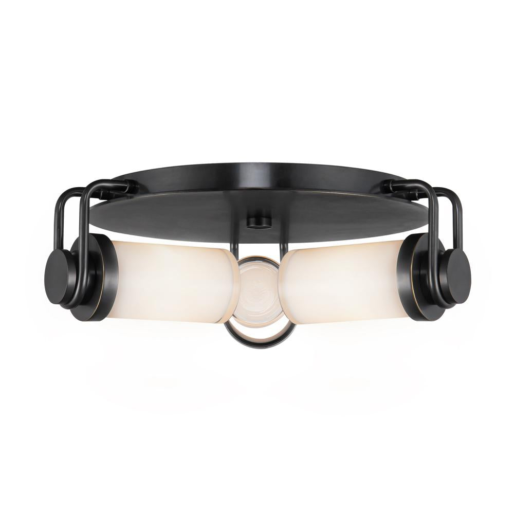 ALORA Lighting FM355317UBGO Flush Mount, Urban Bronze/Glossy Opal