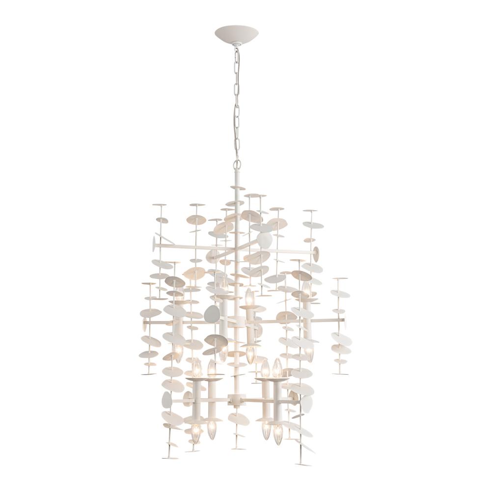 ALORA Lighting CH340041MW Yukari 41-in Chandeliers, 16 Lights, Matte White
