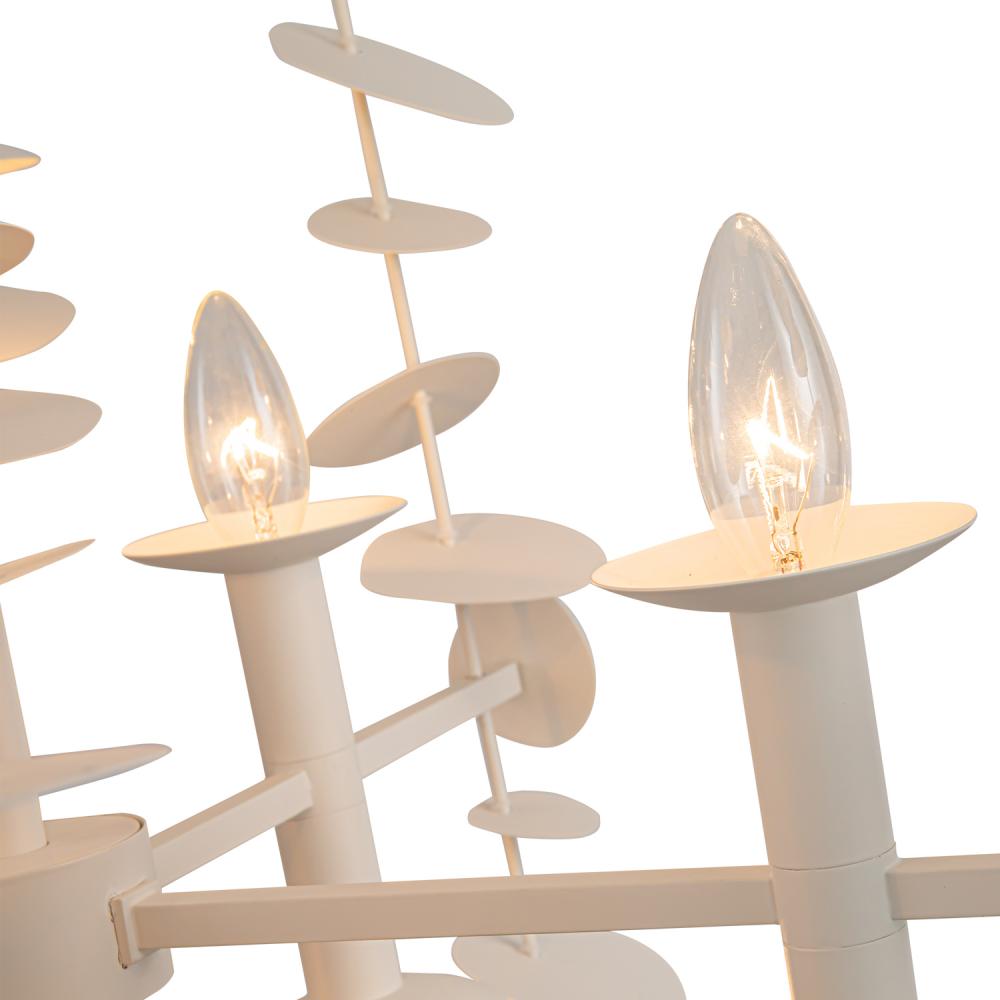 ALORA Lighting CH340041MW Yukari 41-in Chandeliers, 16 Lights, Matte White