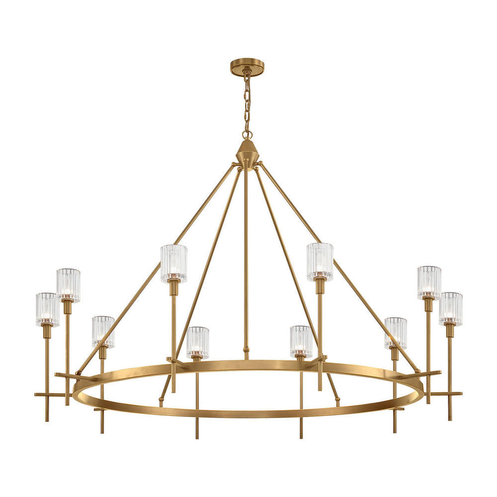 Alora Lighting SALITA CH314310VBRC Chandelier Traditional - Brass