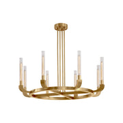 Alora Lighting FLUTE CH316008VBCR Chandelier Traditional - Brass