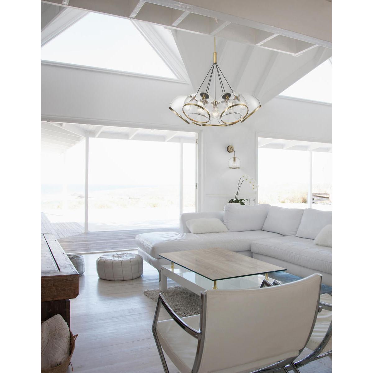 Alora Lighting COAST PD304007VBCG Pendant Transitional - Brass