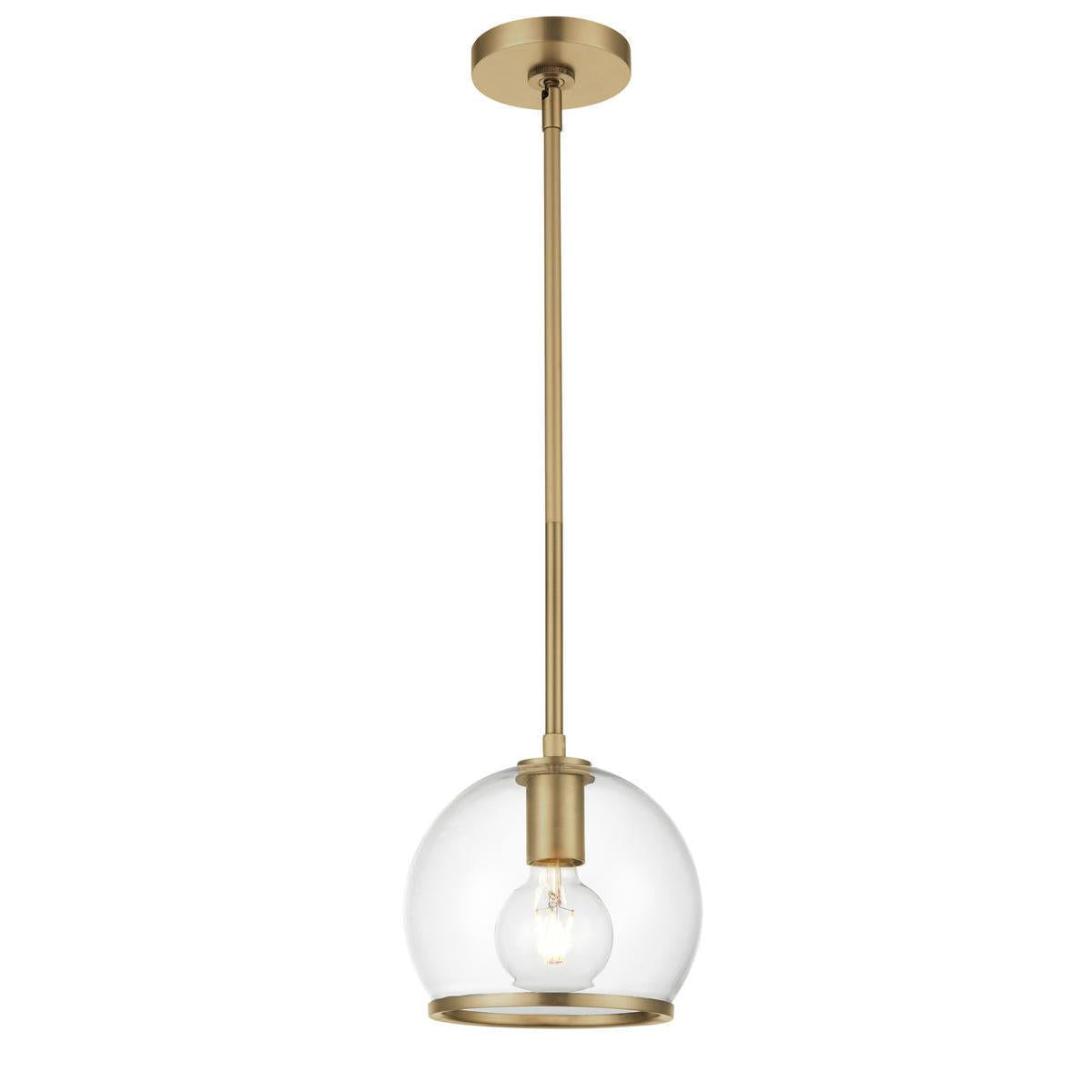 Alora Lighting COAST PD304008VBCG Mini Pendant Transitional - Brass