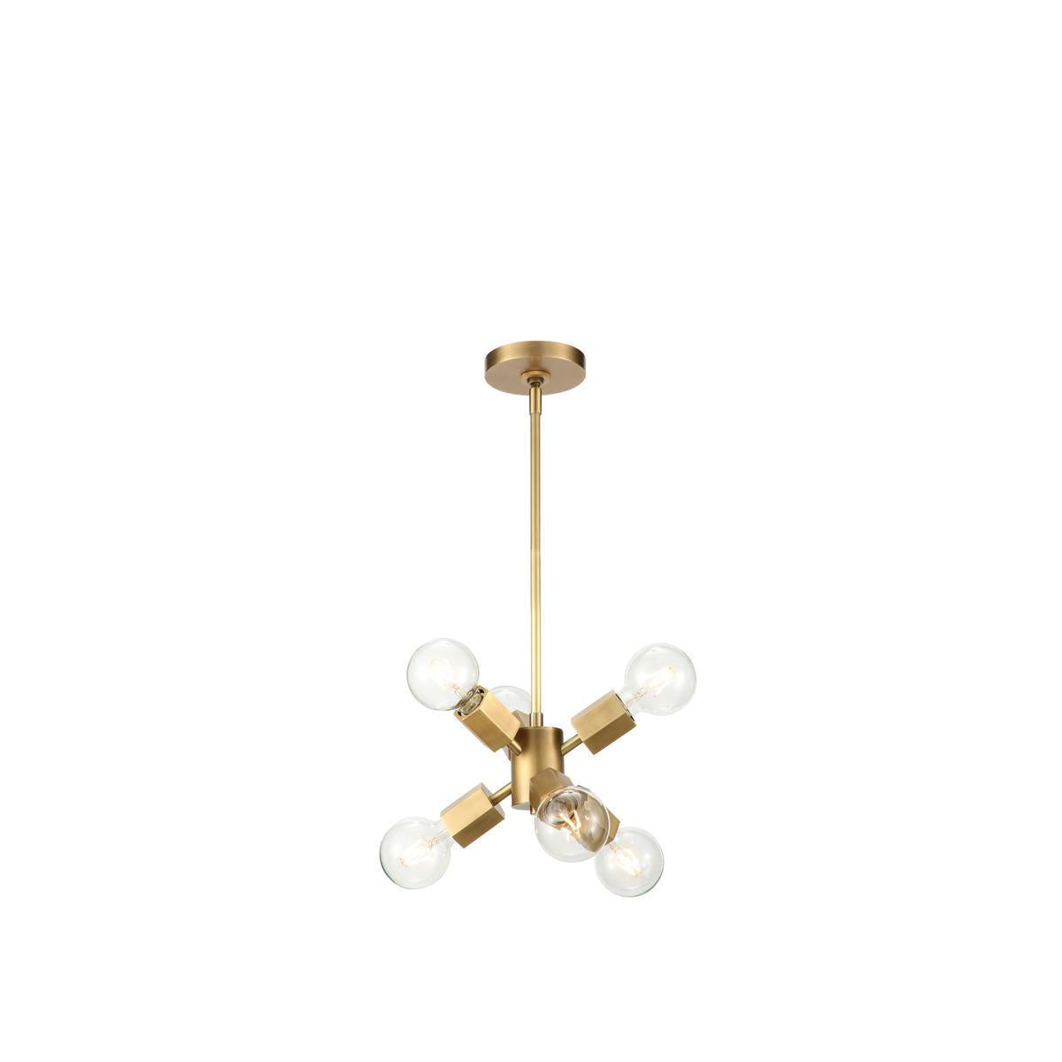 Alora Lighting HEXA PD307006VB Pendant Transitional - Brass