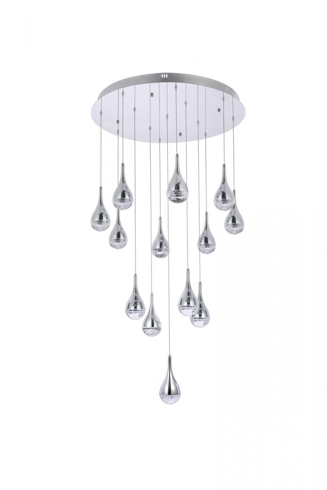 Elegant Lighting AMHERST 3813D30C Chandelier Modern - Chrome